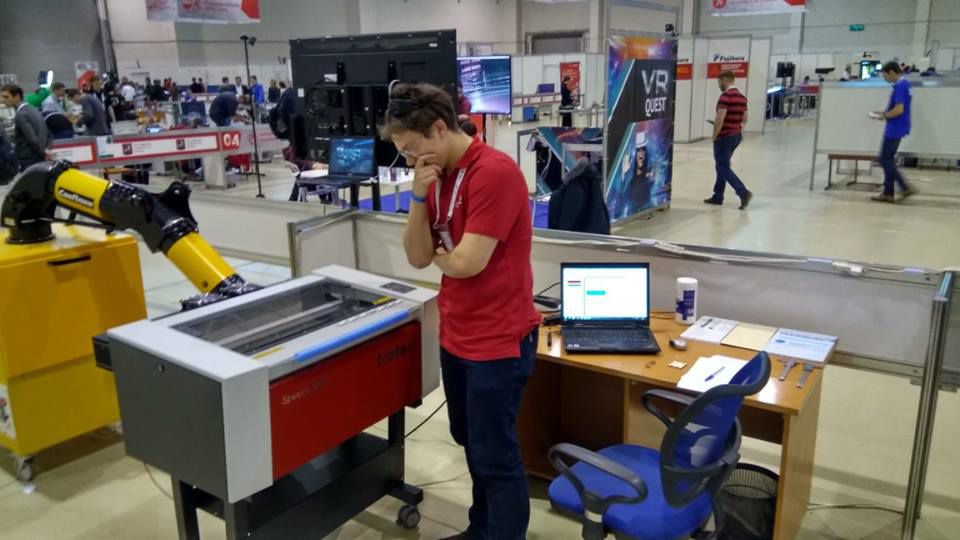 Лазерный станок "Trotec" на чемпионате WorldSkills Russia